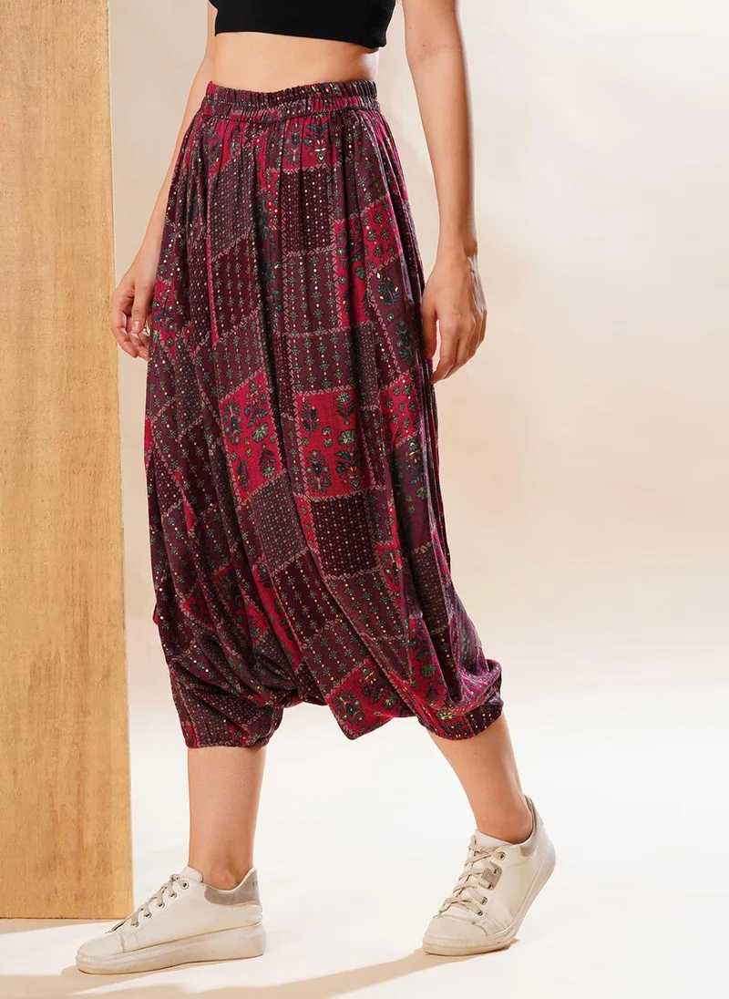 globus Globus Women Ethnic Motifs Printed Harem Pants